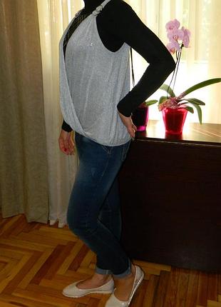 Майка - жилетка срібляста р. 44-46 "bebe"