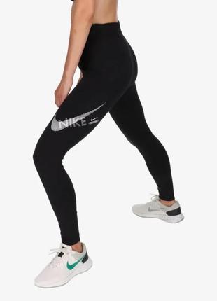 Лосины жен. nike nsw swoosh high rise 7/8 leggings (арт. dr5617-010)7 фото