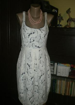 Вінтаж! шикарне кружевне (мереживо) плаття new vintage by oasis розмір 12/38 євро