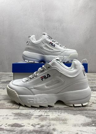 Кожаные кроссовки fila