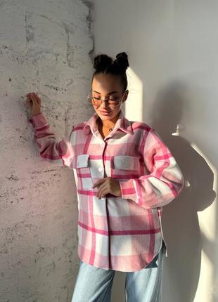 Тепленькая рубашка в клетку