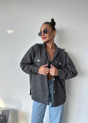 Тепленькая рубашка в клетку