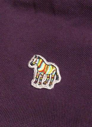 Поло мужское хлопковое сиреневое пол смит polo чоловіче теніска paul smith zebra🦓 р.l🇨🇳5 фото