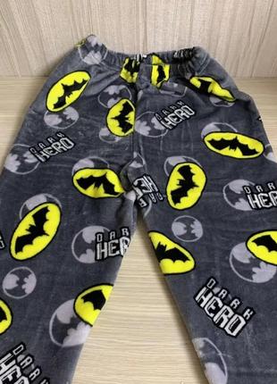 Махровая пижама бэтмен, теплая пижама бэтмен, махровая пижама подростковая, махровая пижама подростковая, махровая пижама для парня4 фото