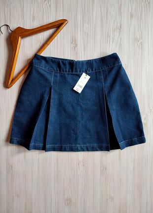 Юбка. юбка. стильная джинсовая юбка.xl. 16размер. papaya1 фото