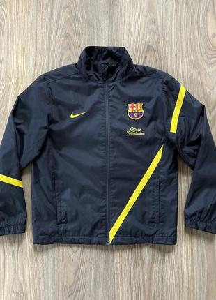 Подростковая оригинальная спортивная кофта олимпийка nike barcelona fc