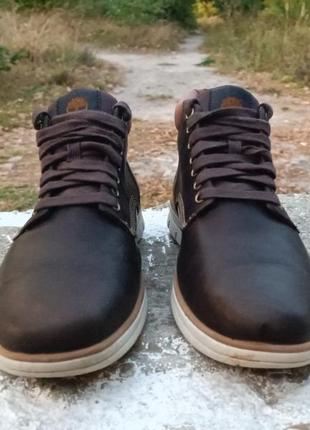 Чоловічі шкіряні черевики timberland bradstreet chukka2 фото