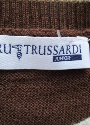 Trussardi junior (116/6) шерстяной свитер детский5 фото