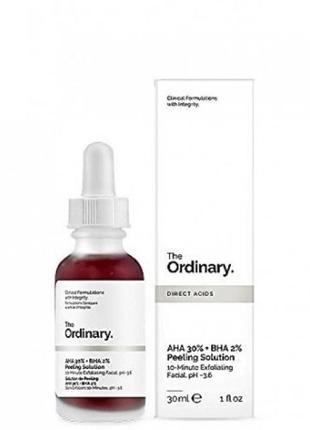 The ordinary кислотний пілінг aha 30% + bha 2% peeling solution 30ml3 фото