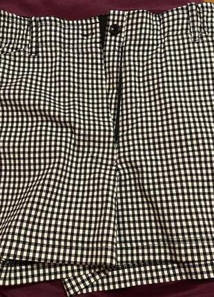 Шорты в клетку  10 размер xs