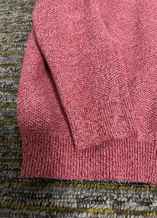 Яскравий рожевий светр з v вирізом оверсайз плотний s m9 фото