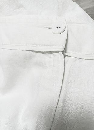 Летние льняные классические брюки большого размера3 фото