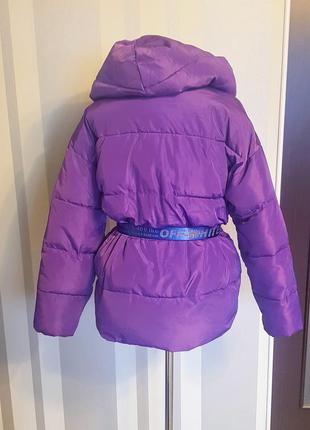 Куртка фиолетовая оверсайз8 фото