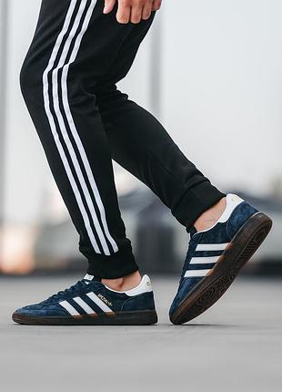 Мужские кроссовки adidas spezial handball blue white