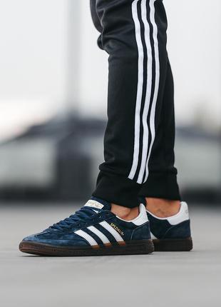 Чоловічі кросівки adidas spezial handball blue white2 фото