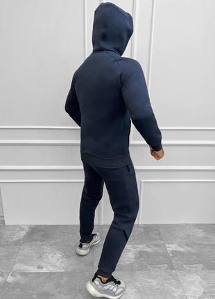 Крутейший мужской спортивный костюм nike appraiser grey navy серо-синий5 фото