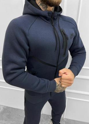 Крутейший мужской спортивный костюм nike appraiser grey navy серо-синий3 фото