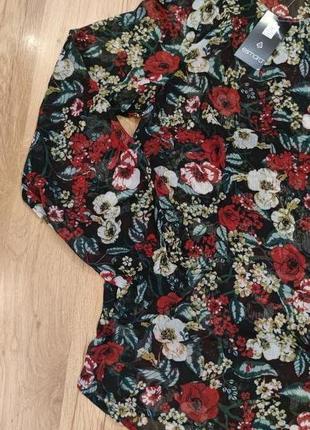 Женская блуза в цветок esmara, размер 38/406 фото