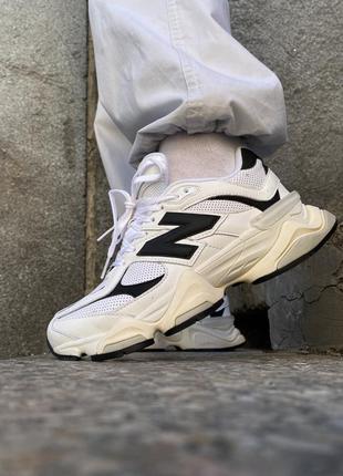 New balance 9060 white/black5 фото