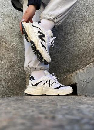 New balance 9060 white/black9 фото