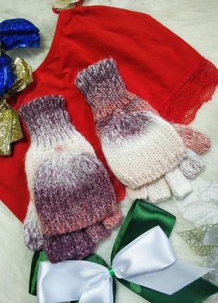 Стильні теплі рукавиці варішки трансформер мінєтки tu2 фото