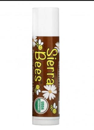 Sierra bees lip care

бальзам для губ органічний "кокосовий"