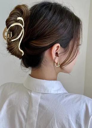 Крабик для волос краб краб крабик зажим заколка зажим металлический