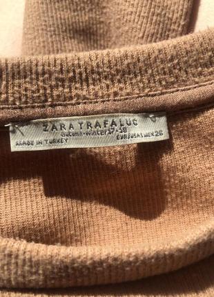 Кофта світер лонгслів zara з перлинами з бусами на поечах базова нарядна класична3 фото