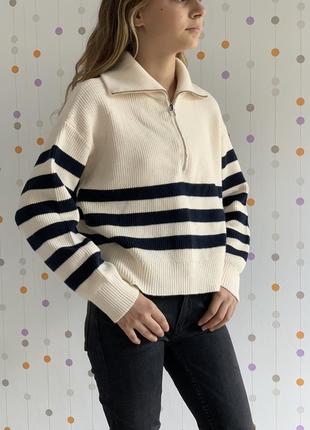 Дитячий светр zara в смужку для дівчинки/детский свитер зара в полоску на девочку