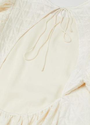 Белое макси платье с открытой спиной h&amp;m5 фото