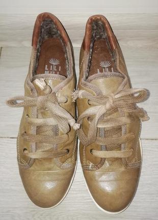 Lilimill кожаные туфли кроссовки кеды полуботинки р. 38 по ст. 25 см6 фото