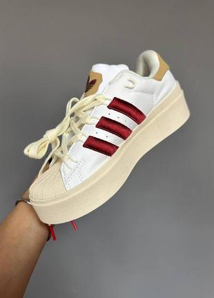 Женские кроссовки adidas superstar bonega stawberry beige 36-37-39-406 фото