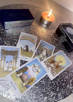 🐰таро луналапін | lunalapin tarot🪬 (в жерстяній коробочці, з голографічним зрізом)