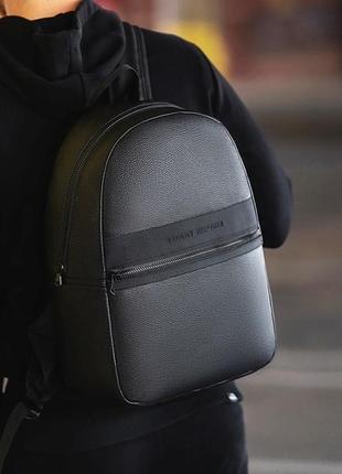 Рюкзак tommy hilfiger leather black1 фото