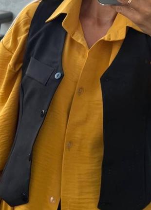 Рубашка женская коттоновая оригинальная с широкими рукавами размеры норма и батал8 фото