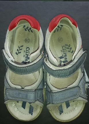 Босоножки сандалии сандали кожаные clibee (польша), кожа 18,5 см3 фото