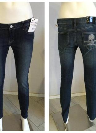Buffalo david bitton узкие джинсы стрейч р 46 (29) с черепушкой1 фото
