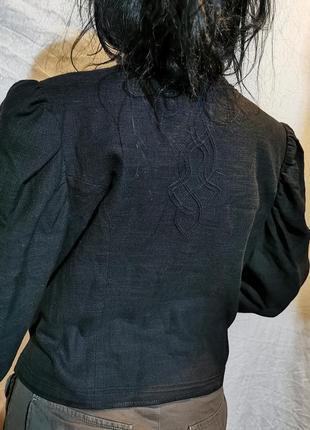 Пиджак лен коттон вискоза винтажный льняной жакет6 фото
