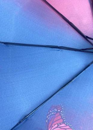 Жіноча парасолька напівавтомат із принтом париж від фірми frei regen5 фото