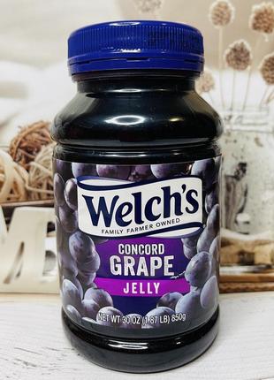Виноградний джем welch´s grape jelly для сендвічу з арахісової пастою