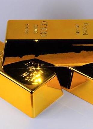 Сувенир "золотой слиток" в натуральную величину (оттиск на 1000грм.) арт. 04023
