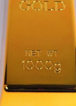 Сувенир "золотой слиток" в натуральную величину (оттиск на 1000грм.) арт. 04023