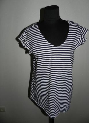 Полосатая коттоновая маечка yessica (c&a) размер м-л