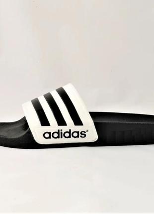 Шльопанці капці adidas сланці адідас білі жіночі чорні (розміри: 36,37,38,39)5 фото