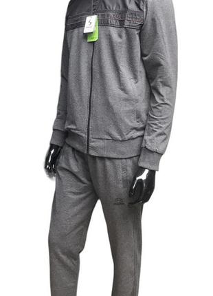 Спортивний костюм shooters/ чоловічий спортивний костюм на блискавці/темно сірий