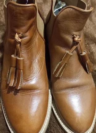 Кожанные ботинки полуботинки челси козаки ionak lonak2 фото