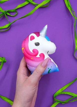 Детская антистресс игрушка сквиш единорог с запахом,squish unicorn,антистресс игрушка единорог для детей топ