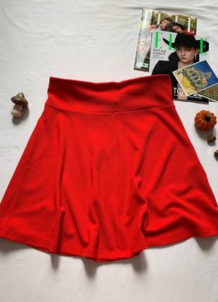 Ярко красная юбка тм yessica c&amp;а. размер м