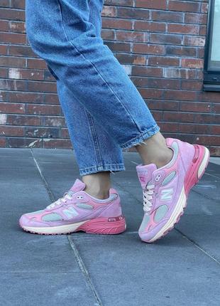 Женские кроссовки розовые new balance 993 pink joe freshgoods performance art powder pink2 фото