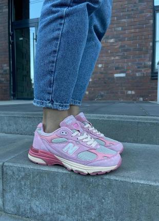 Женские кроссовки розовые new balance 993 pink joe freshgoods performance art powder pink3 фото